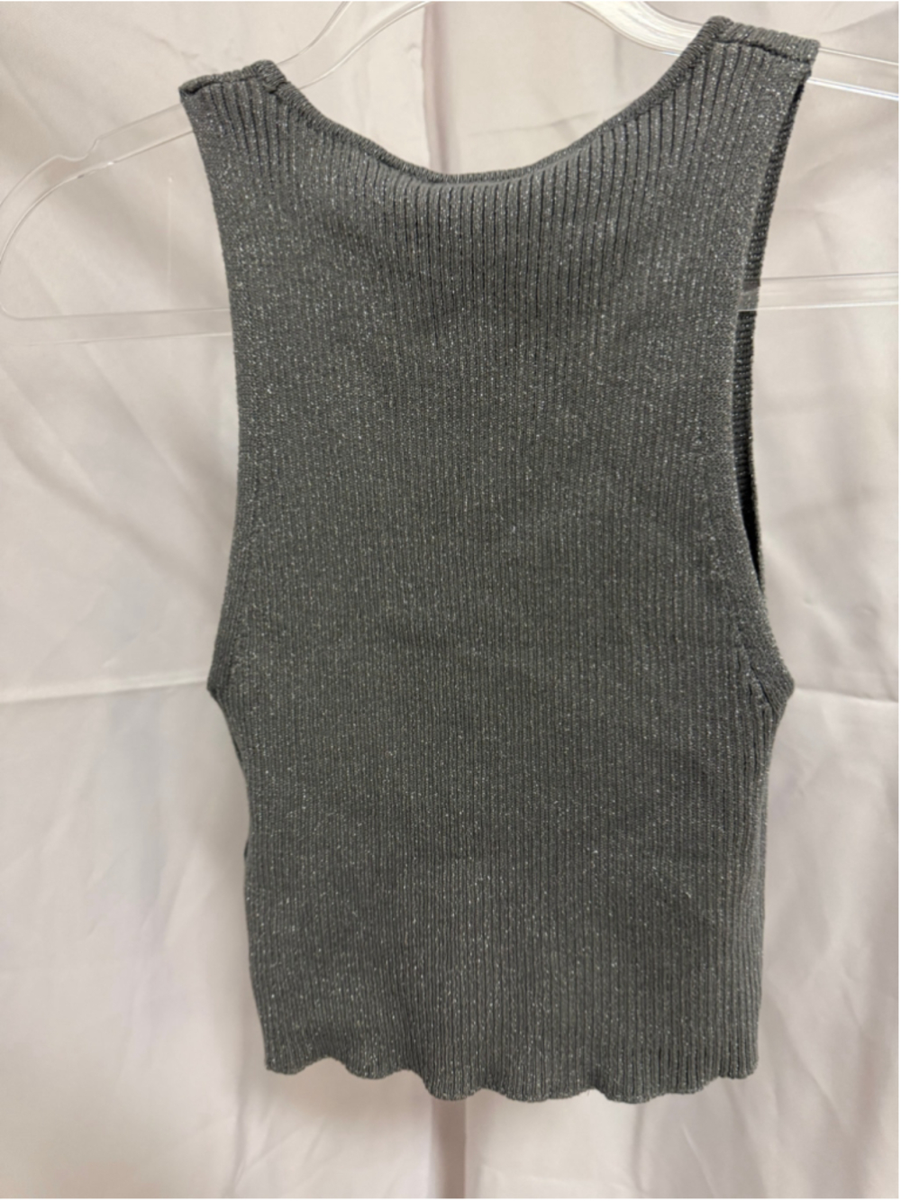 Women's Ribbed Tank Top Size S crop sweater - Picture 4 of 4